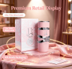 Arabian Style Sweet Tropical Vanilla Scent Perfume for Women, 3.4oz All-Day Long Wear Fragrance Mist, Elegant Pink Silver Floral Packaging Cologne fo