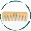 Handcrafted Bamboo Comb - All Natural Wooden Hair & Beard Detangler Styling Accessory for Men and Women, Promotes Healthy Hair Growth & Scalp Health,