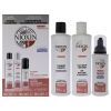 System 4 Kit by Nioxin for Unisex - 3 Pc 10.1oz Color Safe Cleanser Shampoo, 10.1 oz Color Safe Scalp Therapy Conditioner, 1Liter Color Safe Scalp an