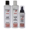 System 4 Kit by Nioxin for Unisex - 3 Pc 10.1oz Color Safe Cleanser Shampoo, 10.1 oz Color Safe Scalp Therapy Conditioner, 1Liter Color Safe Scalp an