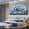 Blue Tree Landscape Canvas Wall Art, Modern Nature Inspired Wall Décor for Living Room, Bedroom, Office and Hotel, 20 x 40 Inch