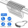 Shower Rods Smoothly Glide Hooks for Bathroom Bathtubs