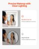 LED Bathroom Mirror, 24" x 32" LED Bathroom Vanity Mirror with Frontlit and Backlit, Anti-Fog Memory Mirror with Lights, Stepless 3 Colors Temperatur