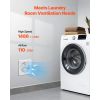 6 inch Through-The-Wall Ventilation Fan, 110 CFM Through Wall Exhaust Fan with AC Motor, Quiet Vent Easy Installation for Bathroom,Garage,Laundry Roo