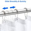 Shower Rods Smoothly Glide Hooks for Bathroom Bathtubs