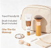 SPF30 Tinted Moisturizer BB Cream with Free Makeup Brush, Light Blurring Coverage Hydrating Daily Face Base, Multi-Use All-in-One Facial Makeup & Sun