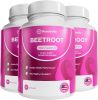 Rosabella Organic Beet Root Capsules - 1300mg Beet Root Powder Aids Healthy Circulation & Vitality, Non-GMO, Beet Root Supplement - 60 Capsules, 30-D