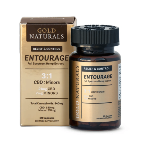 Entourage Booster Hemp Softgels – Full Spectrum Relief Capsules for Stress, Sleep & Joint Support - Premium Minor Cannabinoid Formula (CBD + CBN Blen (size: 30 CAPSULE JAR)