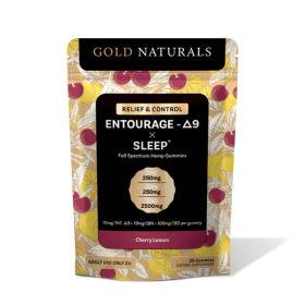 10mg Entourage THC Sleep Gummies – Full-Spectrum Hemp for Deep, Restful Sleep & Relaxation (Flavor: Cherry Lemon, size: 25 PACK)